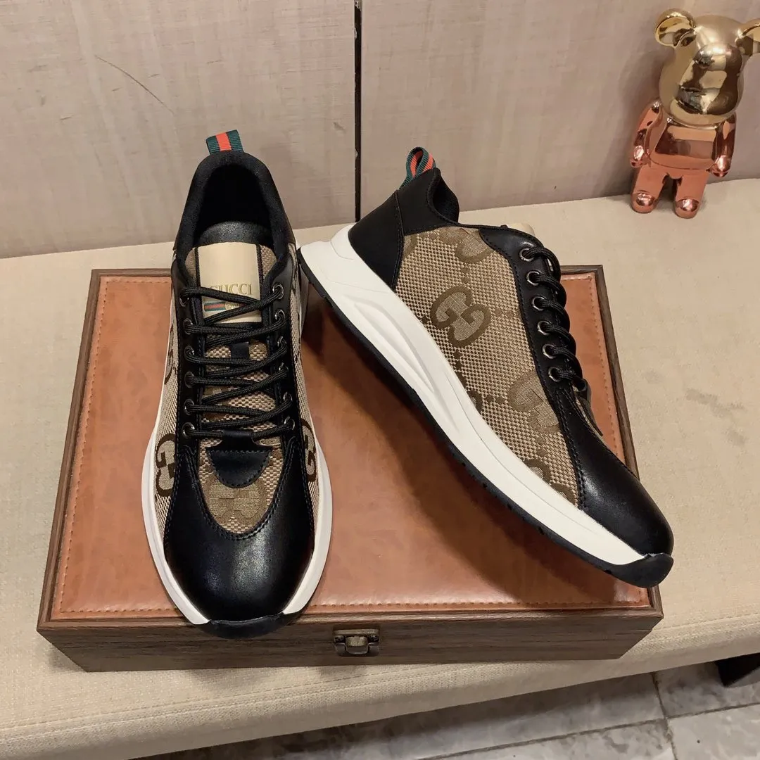 Men's Men's Shoes💰420💰💰🎩🎩[Lightning][Lightning] "Gucci*" The latest and most popular casual sports shoes, top brand [seduce] luxury~purchase, top~quality. [Strong] The upper is made of imported breathable cowhide with material ➕ breathable sheepskin feet (•) and fine workmanship. The original stylish and stylish soft rubber wear-resistant and non-slip outsole is light and comfortable on the feet. The real thing looks better when photographed in real life. 122: code: 38-44, can be customized to 45, 2️⃣ colors available